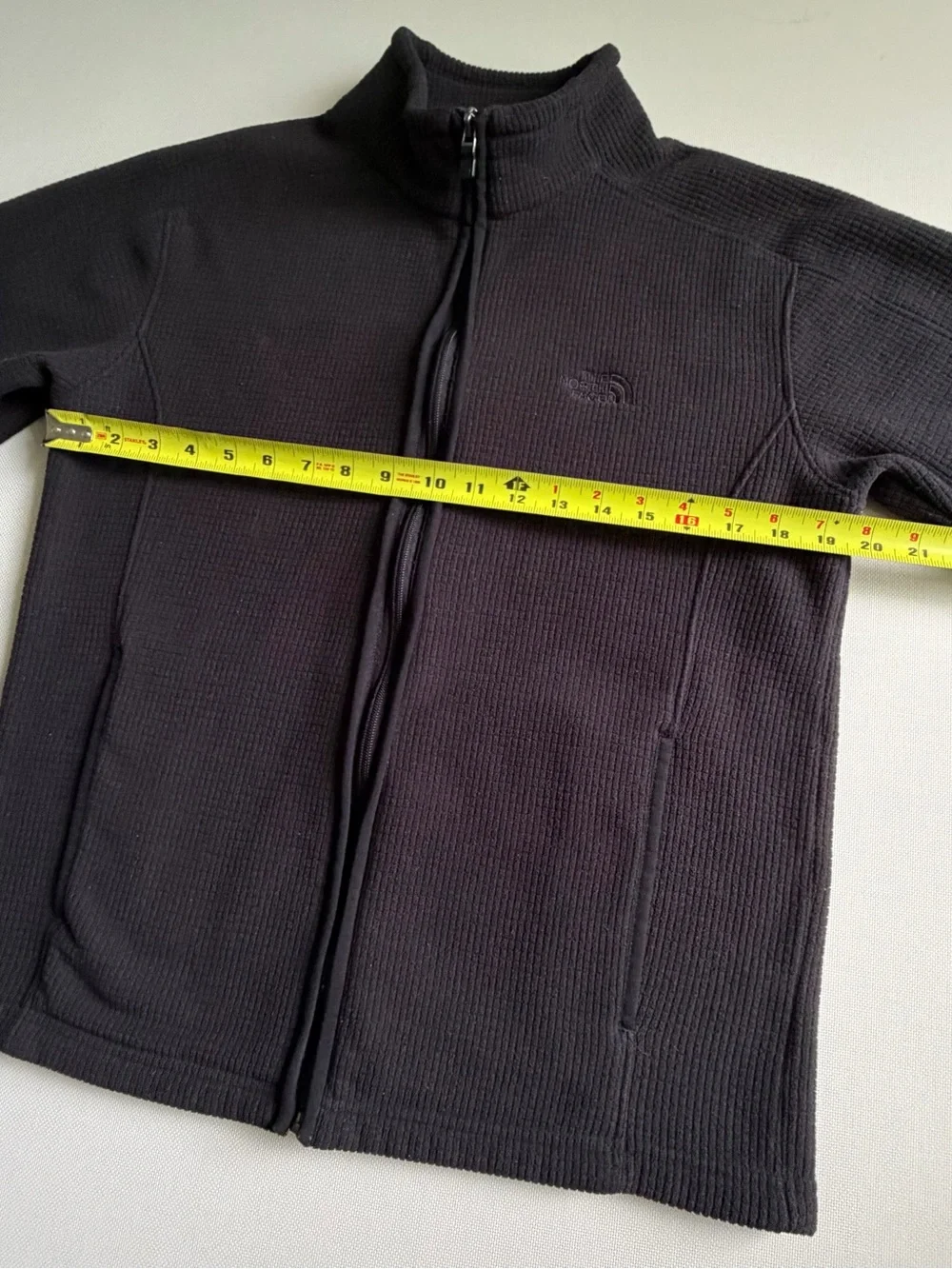 The North Face Black Grid-Textured Zip Jacket